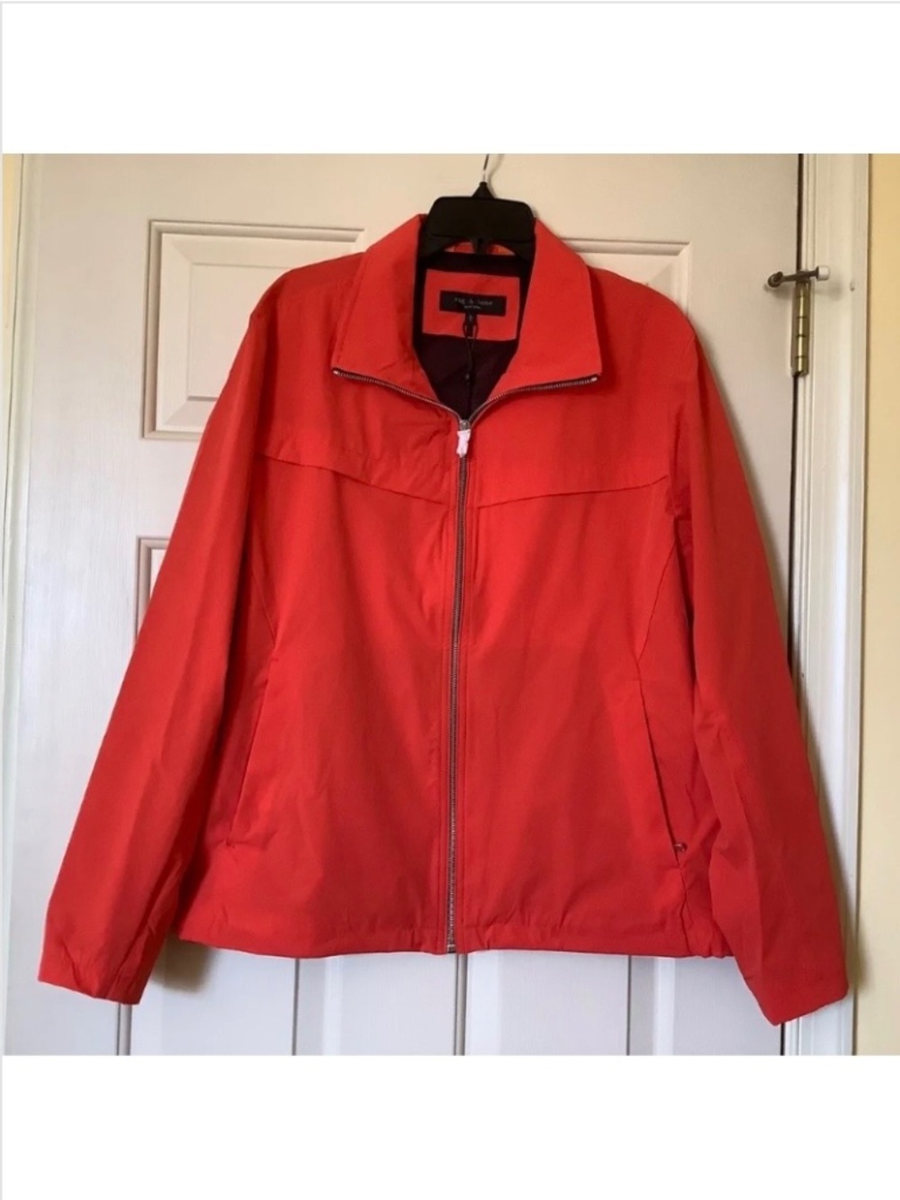 Rag & Bone Pursuit Grant Jacket Blood Orange SZ Large